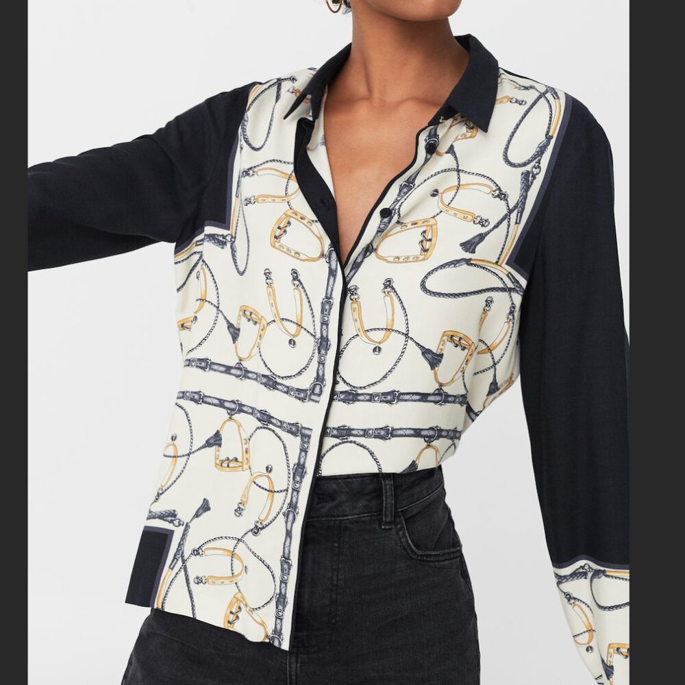 Mango Printed Blouse